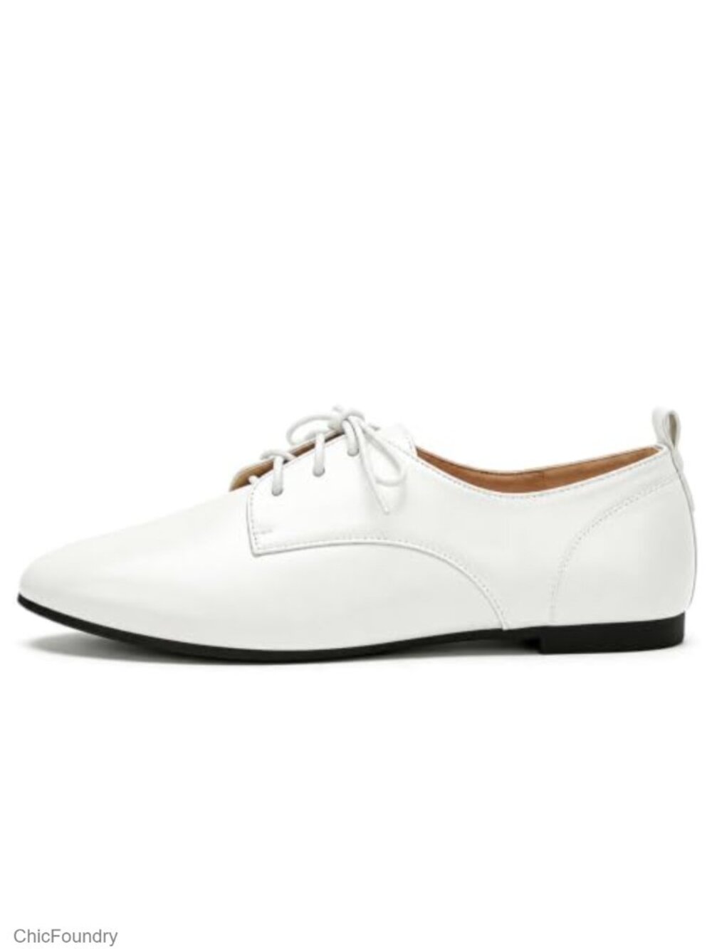 Women's Classic Flat Oxfords Non Slip Soft Sole Lace Up Dress Shoes